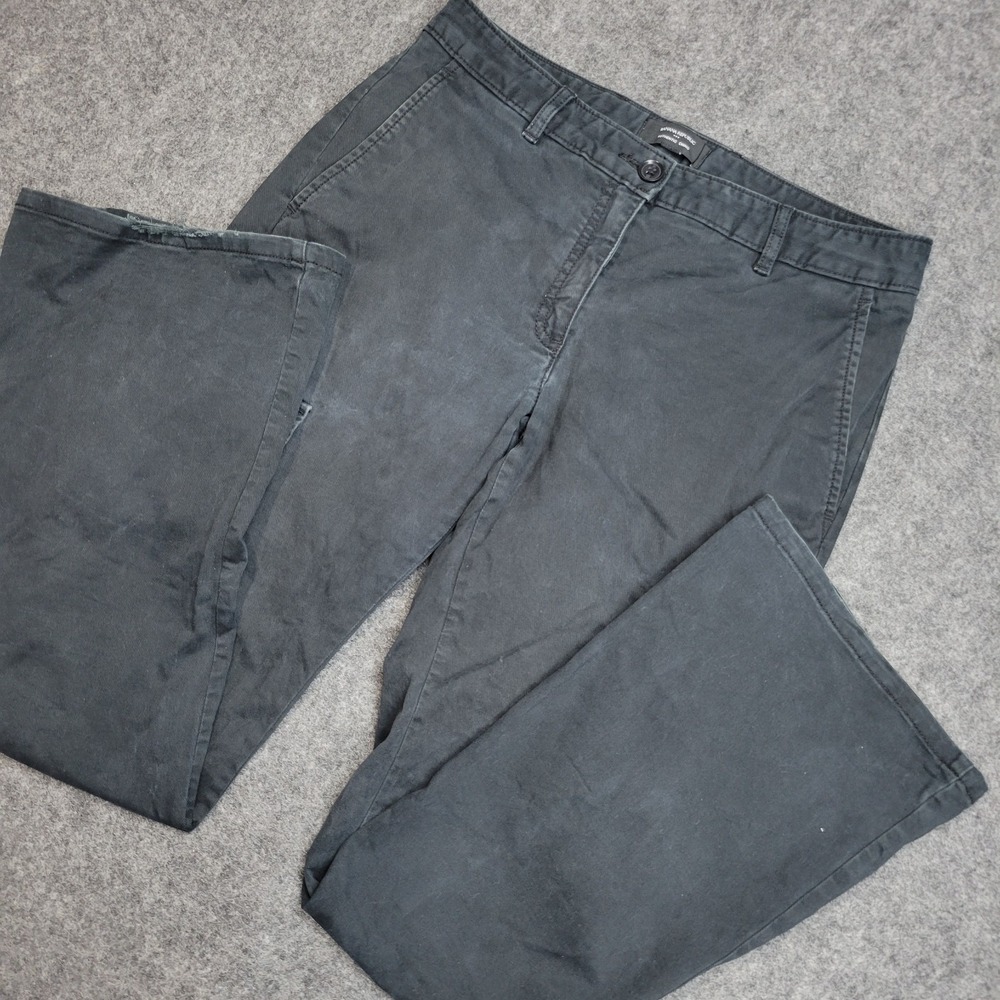 Banana Republic Pants Womens 4 Black Cargo Pockets Chino Flare Y2K Casual Boho